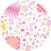 Jollity & Co . Game Night Pattern Dinner Plates In Multi