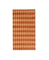 Jollity & Co Harlequin Checkered Paper Guest Napkins, Set Of 16 In Brown
