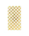 Jollity & Co Harlequin Checkered Paper Guest Napkins, Set Of 16 In Gold