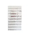 Jollity & Co Harlequin Checkered Paper Guest Napkins, Set Of 16 In Silver