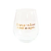 Jollity & Co "i Love Wine And Naps" Wine Glass In Assorted Pre-pack