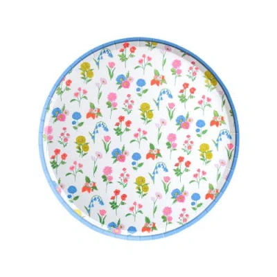 Jollity & Co . In Bloom Floral Plates In Multi