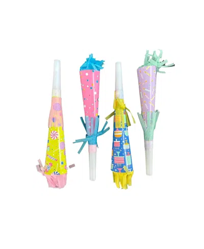 Jollity & Co It's A Birthday Noise Makers, Set Of 8, 2 Of Each Style Per Pack In Multi