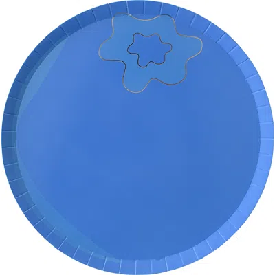 Jollity & Co . Le Dinner Blueberry Dessert Plates