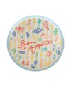 Jollity & Co Le Dinner Bon Appetit Paper Dinner Plates, Set Of 8 In Multi