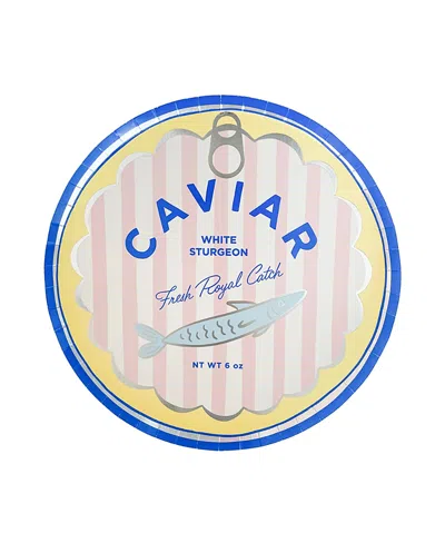 Jollity & Co Le Dinner Caviar Can Paper Dinner Plates, Set Of 8 In Multi