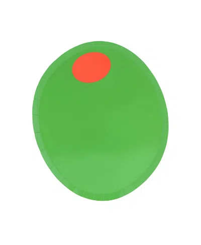 Jollity & Co Le Dinner Olive Paper Dinner Plates, Set Of 8 In Multi