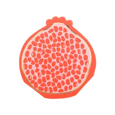 Jollity & Co . Le Dinner Pomegranate Napkins In Red