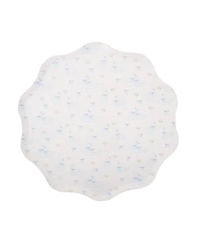 Jollity & Co Love Birds Large Paper Plates, Set Of 8 In Blue