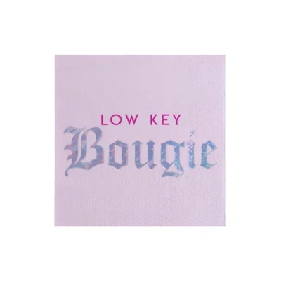 Jollity & Co "low Key Bougie" Cocktail Napkins In Multi