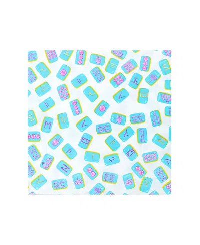 Jollity & Co Mahjong Print Large Paper Napkins, Set Of 16 In Multi