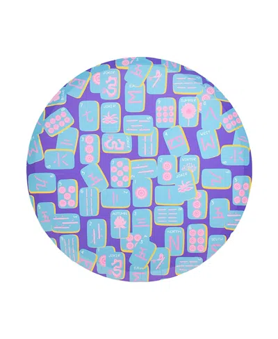 Jollity & Co Mahjong Themed Paper Dinner Plates, Set Of 8 In Multi