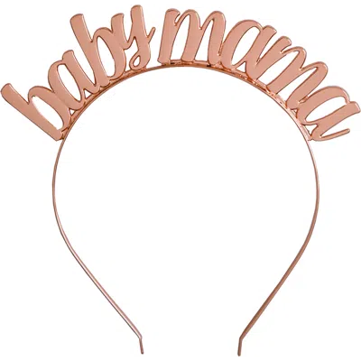 Jollity & Co Metal  Rose Gold "thirty" Headband In Rose Gold