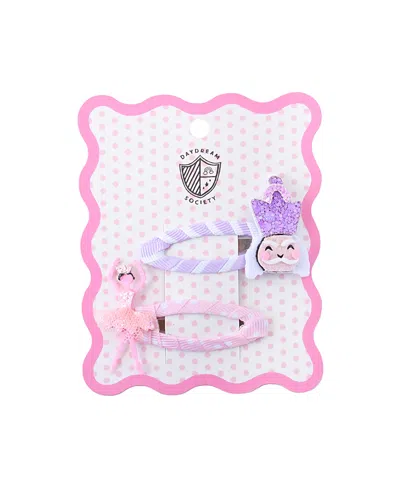 Jollity & Co Kids' Nutcracker And Ballerina Female Hair Clips, Set Of 2 In Multi