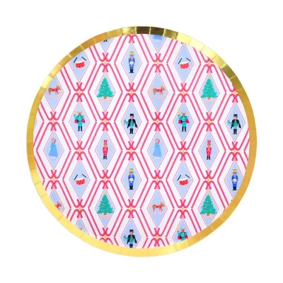 Jollity & Co . Nutcracker Dinner Plates In Multi