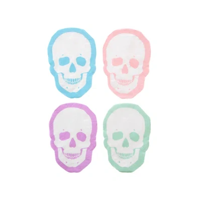 Jollity & Co . Pastel Skull Large Napkins In Multi