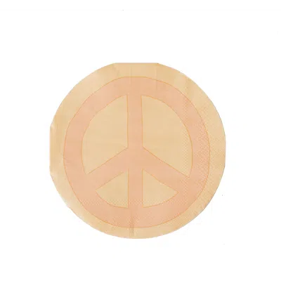 Jollity & Co Peace & Love Peace Cocktail Napkins In Multi