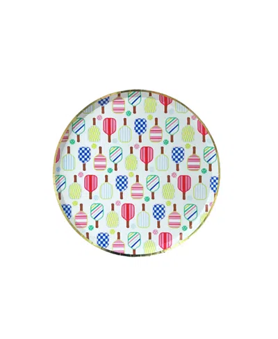 Jollity & Co Pickleball Social Club Paper Dessert Plates, Set Of 8 In Multi