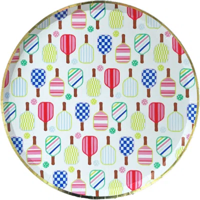 Jollity & Co Pickleball Social Club Print Plates In Dessert Plates