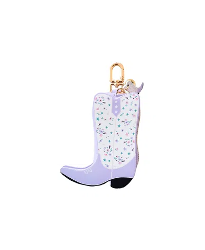 Jollity & Co Pony Tales Cowgirl Boot Bag Charm In Purple