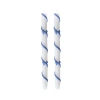 Jollity & Co . Ribbon Bow Taper Candle Set In Blue