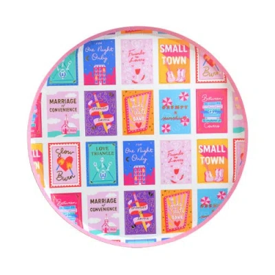Jollity & Co . Romcom Book Themed Dinner Plates In Multi