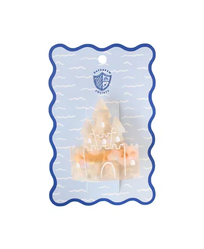 Jollity & Co Kids' Seaside Sandcastle Hair Clip, Set Of 1 In Blue