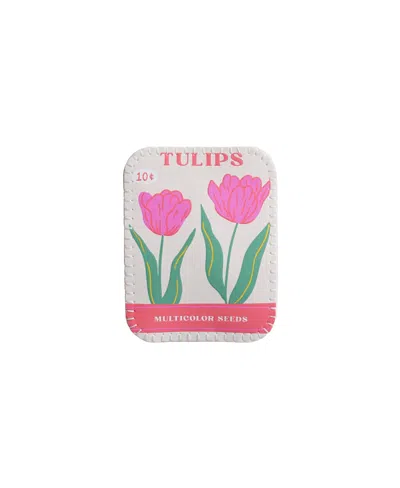 Jollity & Co Seed Packet Hair Clips, Set Of 1 In White