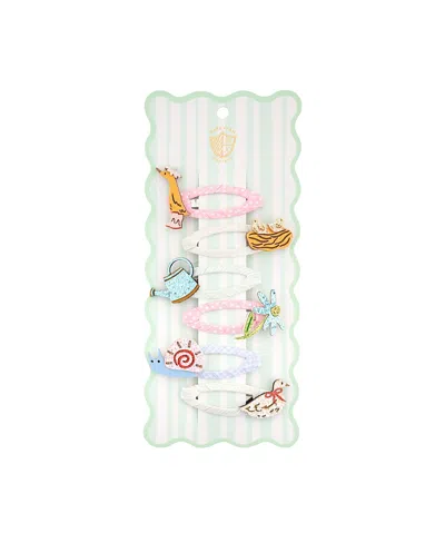 Jollity & Co Kids' Silly Goose Garden Hair Clips, Set Of 6 In Multi