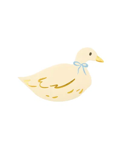 Jollity & Co Silly Goose Large Paper Napkins, Set Of 16 In Yellow