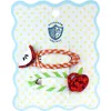 Jollity & Co . Smarty Pants Apple Hair Clip Set In Multi