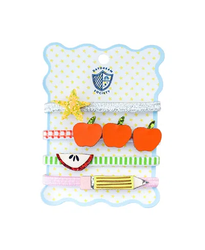 Jollity & Co Kids' Smarty Pants Embellished Hair Ties, Set Of 4 In Multi
