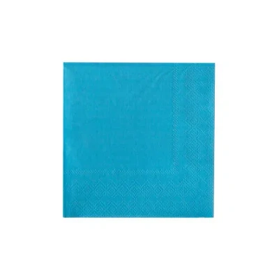 Jollity & Co Solid Color Cocktail Napkins In Blue