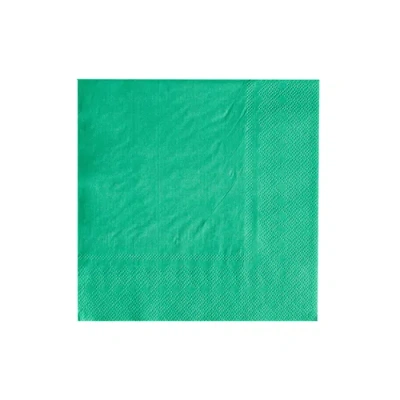 Jollity & Co Solid Color Cocktail Napkins In Green