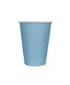 Jollity & Co Solid Shade Colors Paper Party Cups, Set Of 8 In Blue