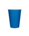 Jollity & Co Solid Shade Colors Paper Party Cups, Set Of 8 In Blue