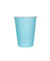 Jollity & Co Solid Shade Colors Paper Party Cups, Set Of 8 In Blue