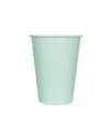 Jollity & Co Solid Shade Colors Paper Party Cups, Set Of 8 In Green