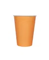 Jollity & Co Solid Shade Colors Paper Party Cups, Set Of 8 In Orange