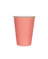 Jollity & Co Solid Shade Colors Paper Party Cups, Set Of 8 In Pink