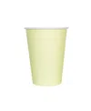 Jollity & Co Solid Shade Colors Paper Party Cups, Set Of 8 In Yellow