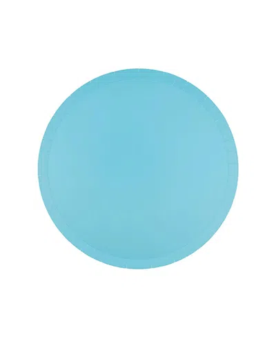 Jollity & Co Solid Shade Colors, Paper Party Dessert Plates, Set Of 8 In Blue
