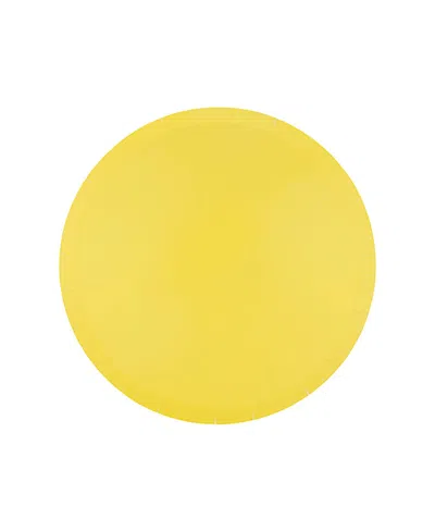 Jollity & Co Solid Shade Colors, Paper Party Dessert Plates, Set Of 8 In Yellow