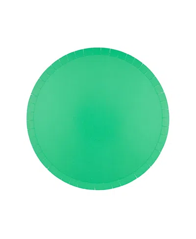 Jollity & Co Solid Shade Colors, Paper Party Dinner Plates, Set Of 8 In Green