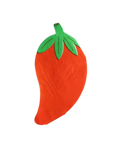 Jollity & Co Taco 'bout A Party Chili Pepper Paper Napkins, Set Of 16 In Red