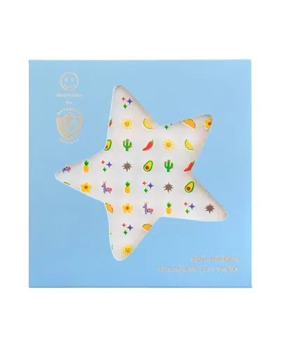 Jollity & Co Taco 'bout A Party Fiesta Nail Stickers, Set Of 100 In White
