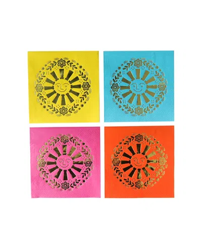 Jollity & Co Taco 'bout A Party Fiesta Petite Paper Napkins, Set Of 16 In Multi