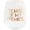 Jollity & Co "tears Of My Enemies" Wine Glass In Assorted Pre-pack