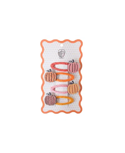 Jollity & Co Kids' Trick Or Treat Street Pumpkin Clips, Set Of 4 In Multi