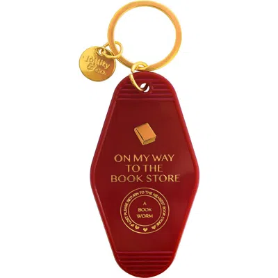 Jollity & Co Vintage Motel Keychains, 11 Style Options In Burgundy